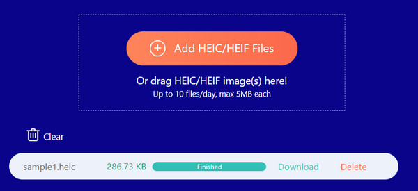 Free Online Heic Converter Process Completed