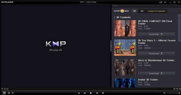 Kmplayer 8k videosoitin