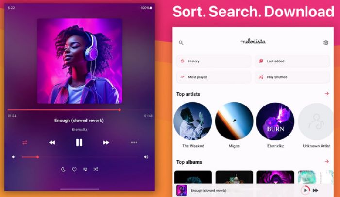 Melodista Müzik Çalar iPhone İçin