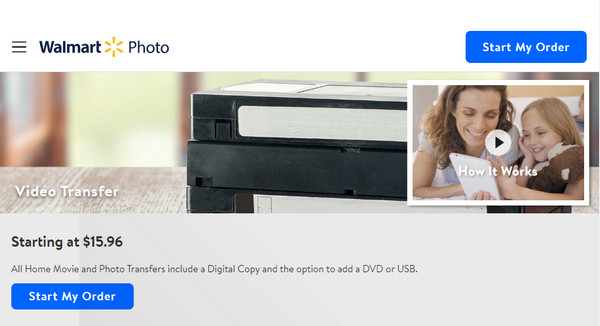 Walmart Video Transfer Start My Order