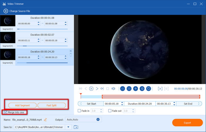 Add Segment Merge Into One