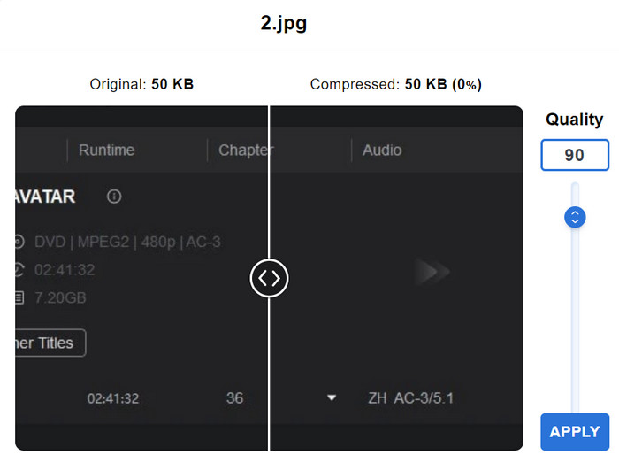 Adjust Compression Level