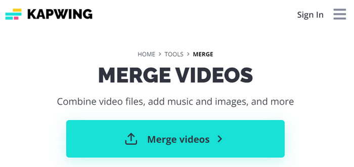 Kapwing Merge Videos Upload