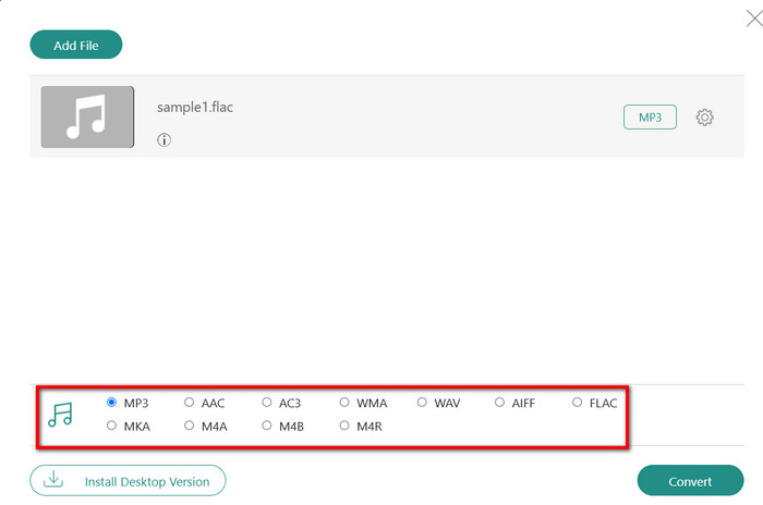 Mp3 Output Format